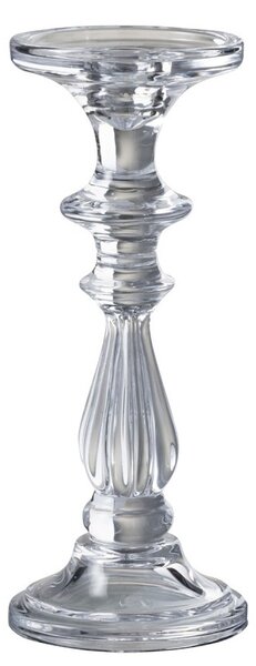 Sklenený transparentné svietnik Tibo medium - Ø 10*25cm - J-Line by Jolipa