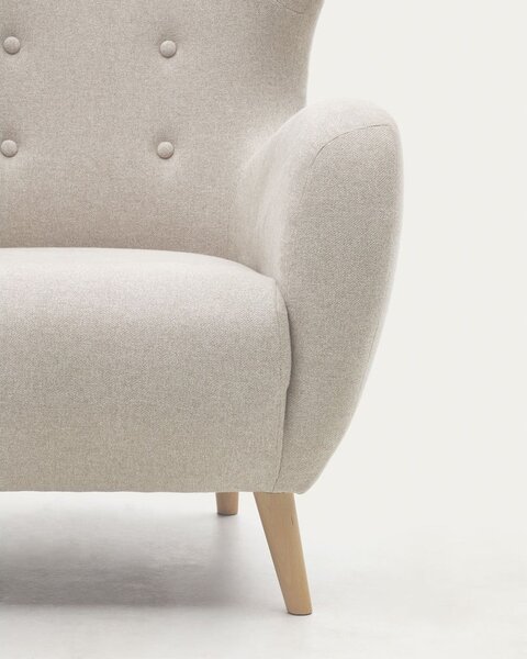 Béžové kreslo ušiak Patio – Kave Home