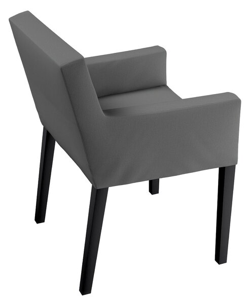 Návlek na stoličku s opierkami Nils farba produktu sivá