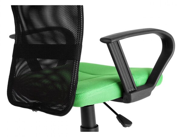 Detská stolička Neoseat MONKEY s podnožou — látka, čierna / zelená