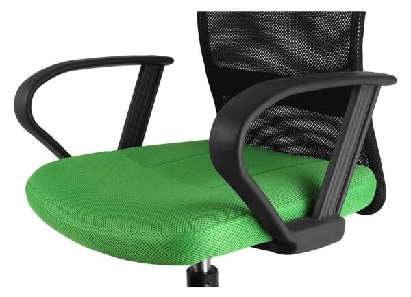 Detská stolička Neoseat MONKEY s podnožou — látka, čierna / zelená