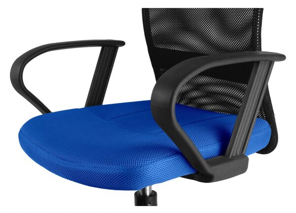 Detská stolička Neoseat MONKEY s podnožou — látka, čierna / tmavo modrá