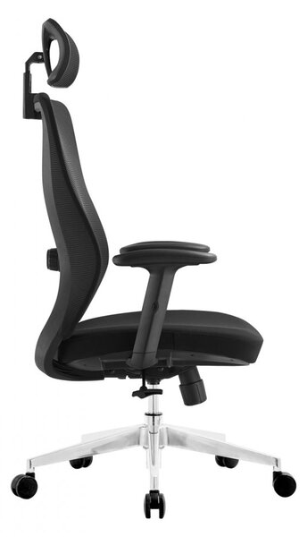 Kancelárska ergonomická stolička Neoseat NICOLE — čierna, nosnosť 150 kg