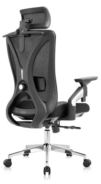 Kancelárska ergonomická stolička Neoseat STEVEN — čierna, nosnosť 150 kg