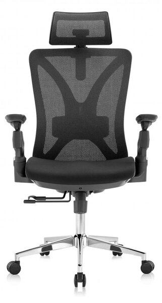 Kancelárska ergonomická stolička Neoseat STEVEN — čierna, nosnosť 150 kg