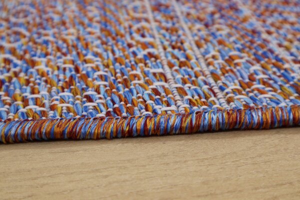 Devos Caby (DC Carpets) , TRHÁK: Kusový koberec Terazza 21241 Multi/Blue/Red – na von aj na doma, 120x170, viacfarebná, chodba / predsieň