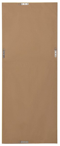 Nástenné zrkadlo biela sivá syntetický materiál sklo 50 x 130 cm obdĺžnikový tvar opotrebovaný vzhľad moderný rustikálny štýl