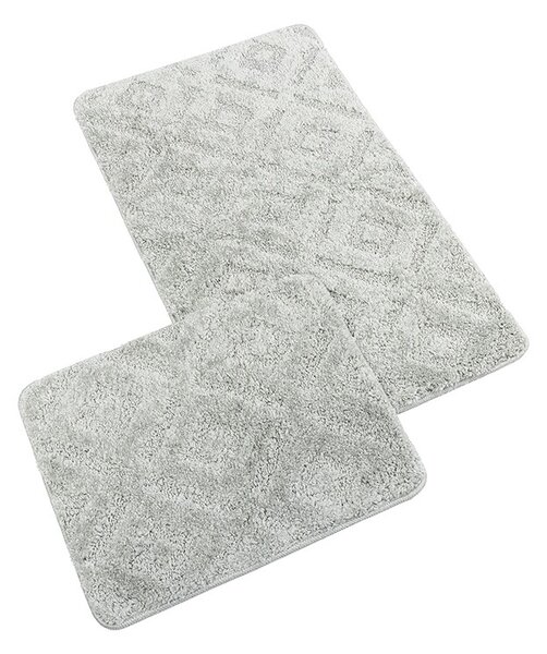 Bellatex Sada Kúpeľňových predložiek bez výkroja BANYSILVER svetlosivá, 60 x 100, 60 x 50 cm