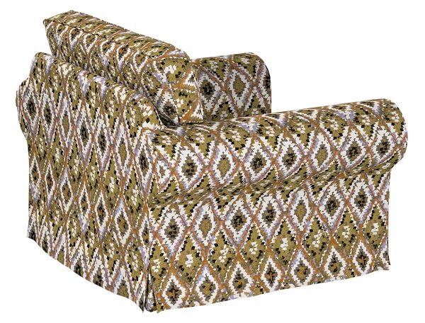 Poťah na kreslo Ektorp farba produktu viacfarebná látka zapletaná, vzorované