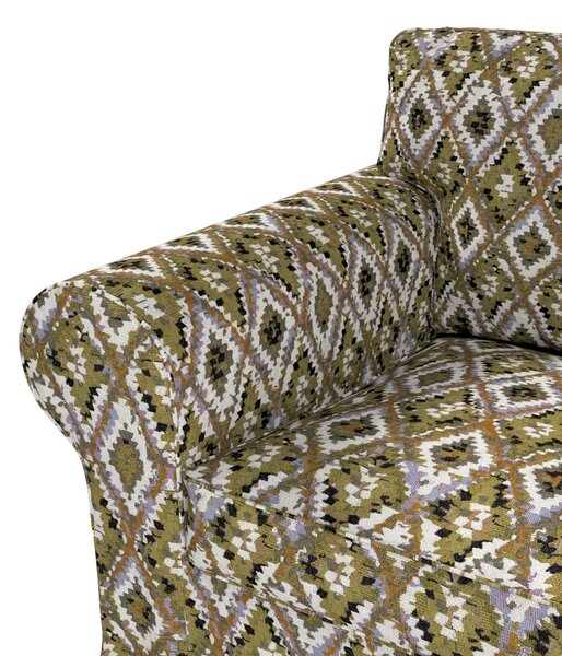 Poťah na kreslo Ektorp farba produktu viacfarebná látka zapletaná, vzorované