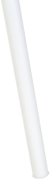 Stojaca lampa biela kov zmes bavlny a polyesteru 149 cm statívový podstavec látkové tienidlo kábel moderný retro dizajn obývačka spálňa