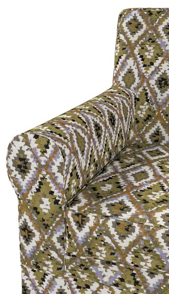 Poťah na kreslo Ektorp Jennylund farba produktu viacfarebná látka zapletaná, vzorované