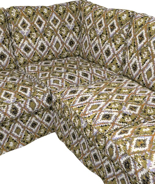 Poťah na rohovú sedačku Ektorp farba produktu viacfarebná látka zapletaná, vzorované