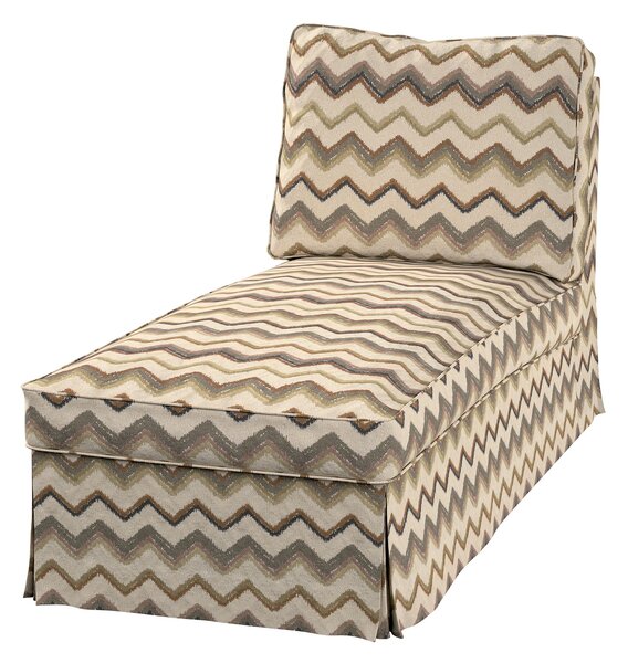 Poťah na šezlong Ektorp jednoduchý farba produktu béžová látka zapletaná, vzorované