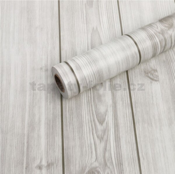 Samolepiace tapety 45 cm x 10 m IMPOL TRADE 9319, dosky drevené sivé, Samolepiace tapety