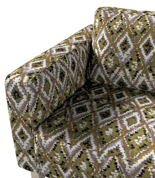 Poťah na sedačku Karlstad (nerozkladací, 3-miestny, krátky) farba produktu viacfarebná látka zapletaná, vzorované