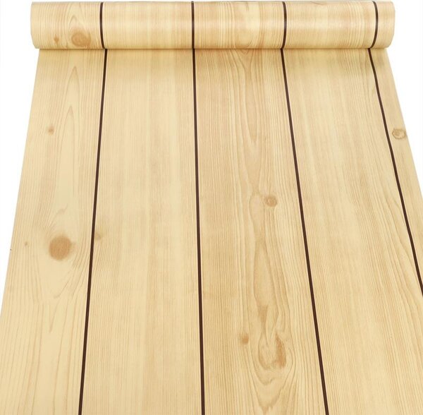 Samolepiace tapety 45 cm x 10 m IMPOL TRADE 9316, smrekové dosky, Samolepiace tapety