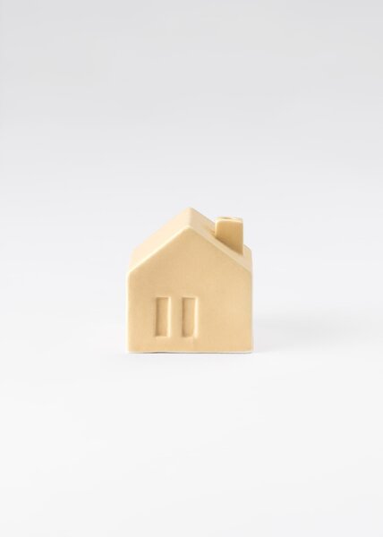 Porcelánová mini vázička Garden Shed žltá