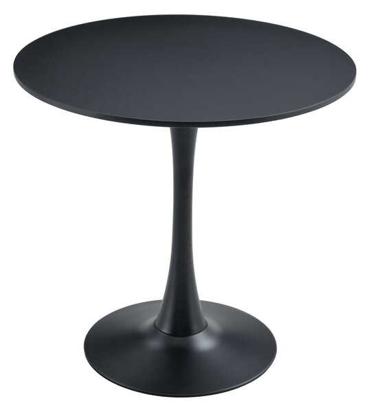 Kondela Jedálenský stôl, čierna, priemer 80 cm, REVENTON NEW
