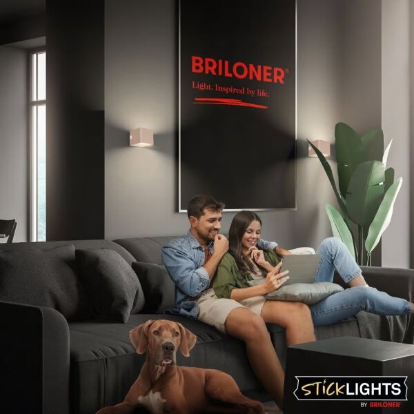 Briloner 3879011 - LED Nabíjateľné nástenné svietidlo so senzorom BORRA LED/1,5W/5V 3600 mAh béžová