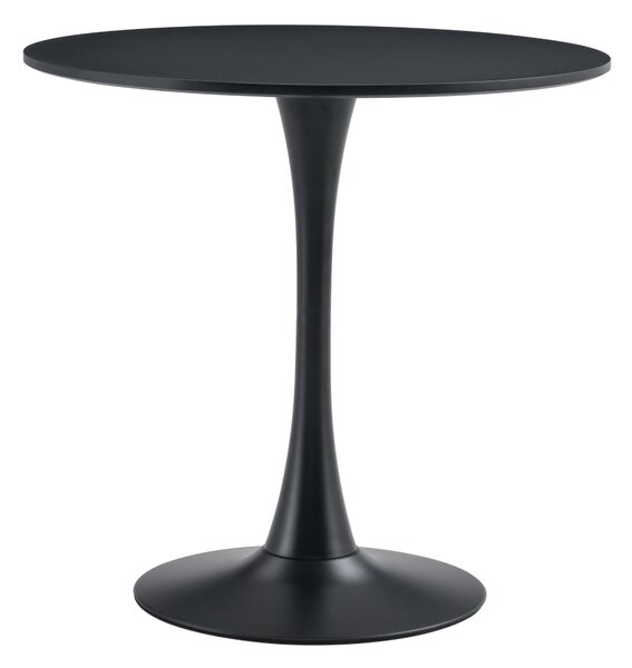 Kondela Jedálenský stôl, čierna, priemer 80 cm, REVENTON NEW