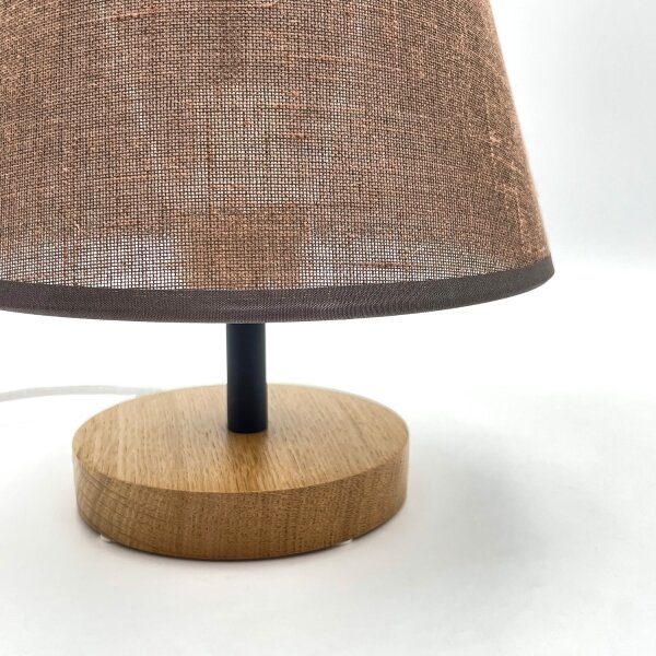 Brilagi - LED Stolná lampa ANTHONY 1xE14/40W/230V dub/hnedá