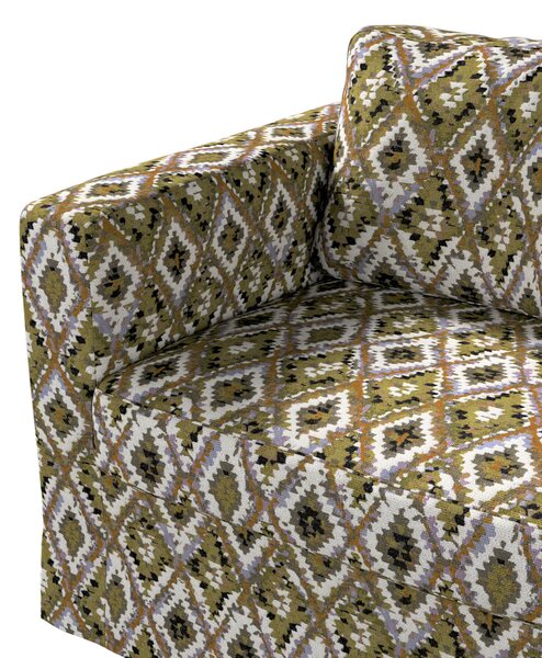 Poťah na sedačku Karlstad (nerozkladací, 2-miestny, dlhý) farba produktu viacfarebná látka zapletaná, vzorované