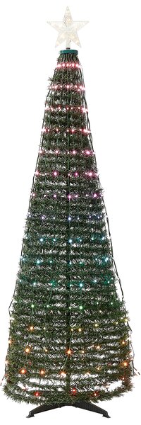 LED vianočný stromček zelený ovládaný aplikáciou zmena farby 188 cm s časovačom vianočné dekorácie obývacia izba