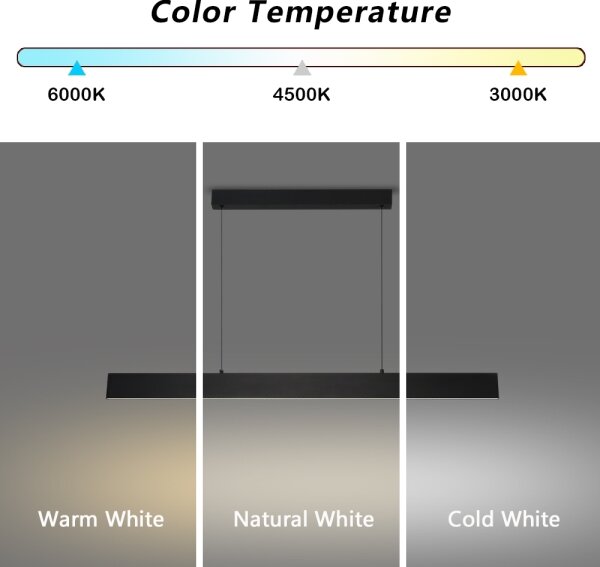 Brilagi - LED Stmiev. luster na lanku SLIMLINE LED/40W/230V 3000-6000K čierna + DO