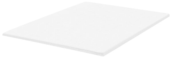 Vrchný matrac biela PU pena polyesterový poťah 160 x 200 cm topper podložka na posteľ spálňa