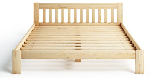 Jednolôžková drevená posteľ 120x200 LK02 A - borovica