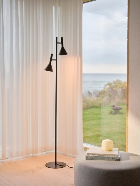 Nordlux - Stojacia lampa KELVIS 2xGU10/12W/230V čierna