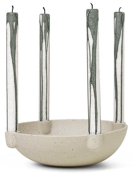 Adventný svietnik Ceramic Light Grey