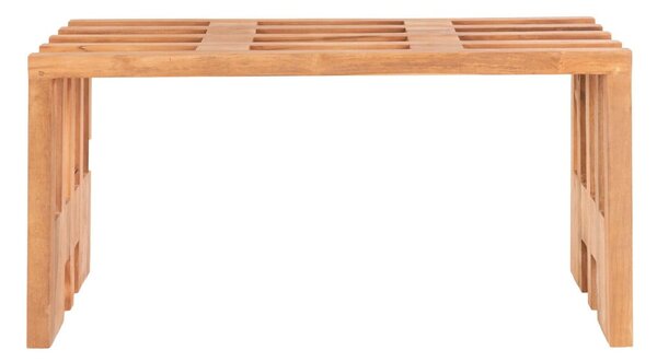 Záhradná lavica z tíkového dreva House Nordic Benidorm, 90 x 30 cm
