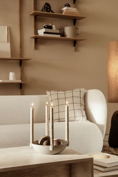 Adventný svietnik Ceramic Light Grey