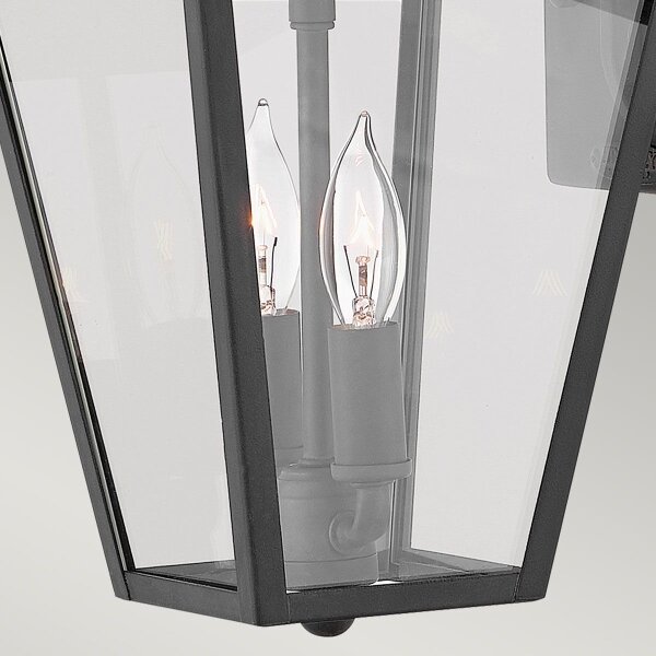 Quintiesse QN-ALFORD-PLACE2-S-MB - Vonkajšie nástenné svietidlo ALFORD S 2xE14/40W/230V IP44