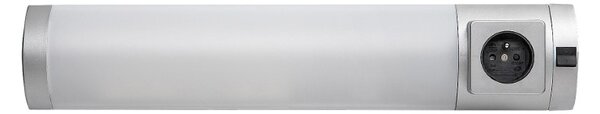 RABALUX 78038 Soft 2E svietidlo pod kuchynskú linku so zásuvkou š450mm LED 5W/260lm 4000K strieborná, biela