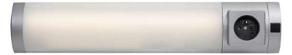 RABALUX 78038 Soft 2E svietidlo pod kuchynskú linku so zásuvkou š450mm LED 5W/260lm 4000K strieborná, biela