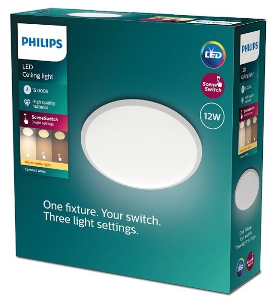 Philips - LED Stmievateľné stropné svietidlo SCENE SWITCH LED/12W/230V