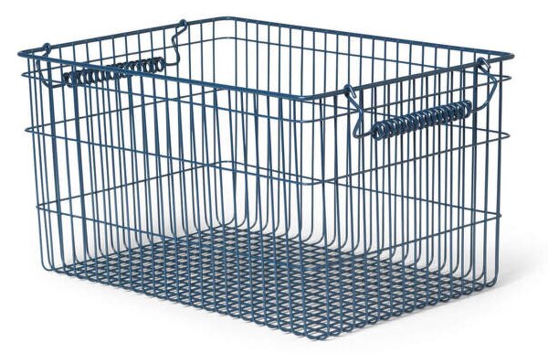 Ferm Living Úložný kôš Cala Stackable Baskets 2ks, dark blue