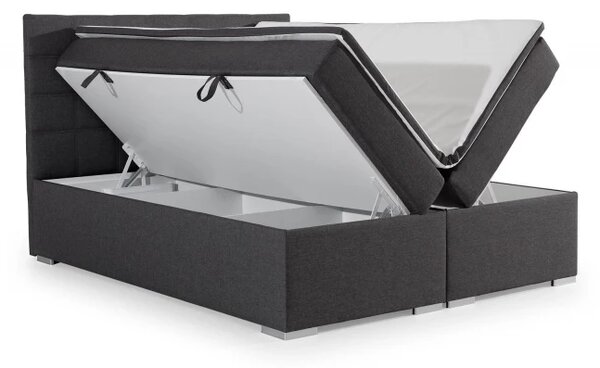 Zltahala.sk Posteľ Boxspring Alicia 200 x 180, biela (koženka - ba 06/soft 17)