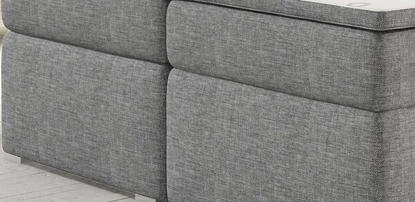Zltahala.sk Posteľ Boxspring Divalia 200 x 180, krémová (koženka - bd 07)
