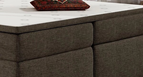 Zltahala.sk Posteľ Boxspring Boleria 200x180, šedá (látka bb 03)