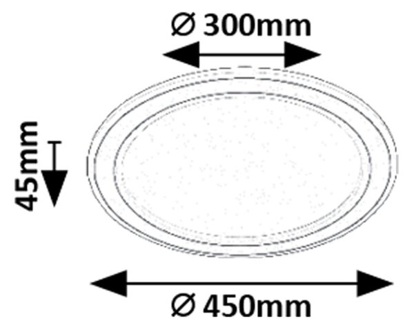 Rabalux GOLWEN LED stropné svietidlo 71406