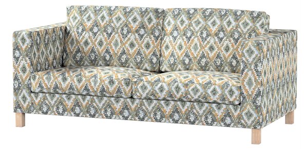 Poťah na sedačku Karlanda (rozkladacia,krátky) farba produktu modrá látka zapletaná, vzorované
