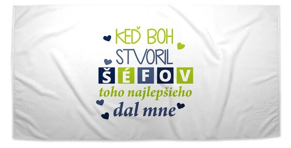 Sablio Uterák Keď Boh stvoril šéfov - 30x50 cm