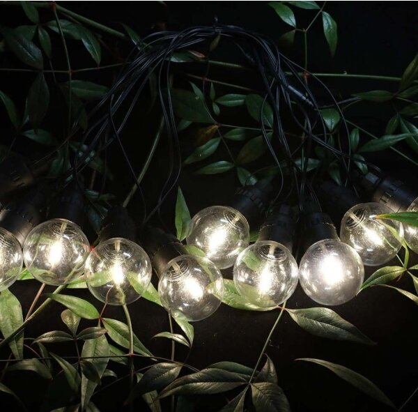 LED Solárna reťaz 10xLED/0,5/4,5V 12 m 3000K IP44 + DO
