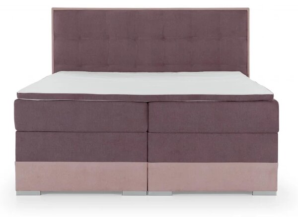 Zltahala.sk Posteľ Boxspring Damasia 200 x 180, sivá / sivá (DMS 04)