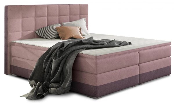 Zltahala.sk Posteľ Boxspring Damasia 200 x 180, sivá / sivá (DMS 04)