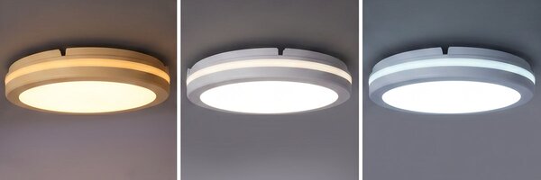 SOLIGHT GARI LED stropné osvetlenie biele 26W 2340lm 3CCT IP65 30cm